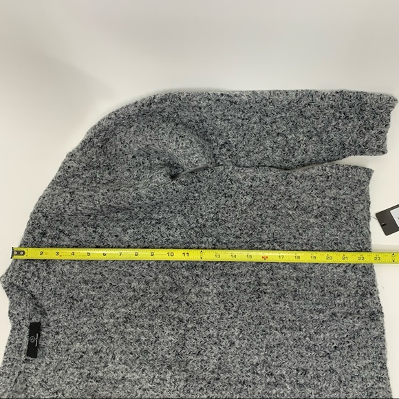 Woolen Bloom Static Gray Woven Fleck Thick Ribbed Crewneck Sweater New Nwt Sz L - Picture 14 of 14